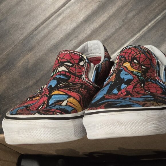 VANS Classic Slip On Marvel Spider-Man Black Men’s Sneakers Slip On (Sz 10) - Picture 9 of 11